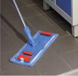 KIT Lavage nettoyage sol à plat ,plateau magnetique, frange micro, manche alu percé